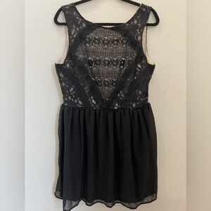 Rewind -Elegant Black Lace  Dress